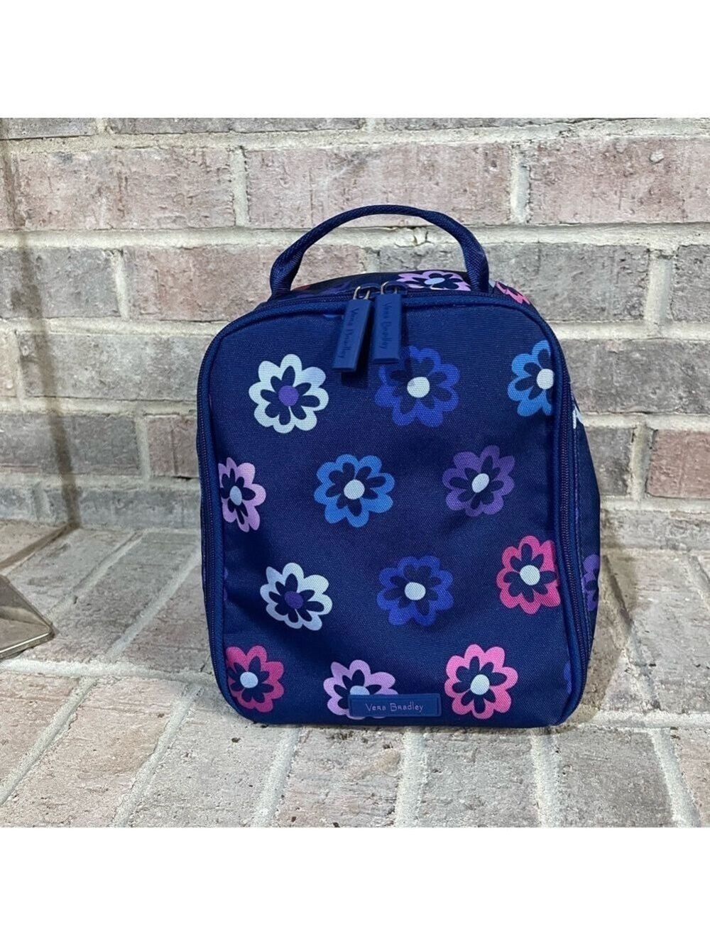 Vera Bradley Navy Floral Lunch Tote